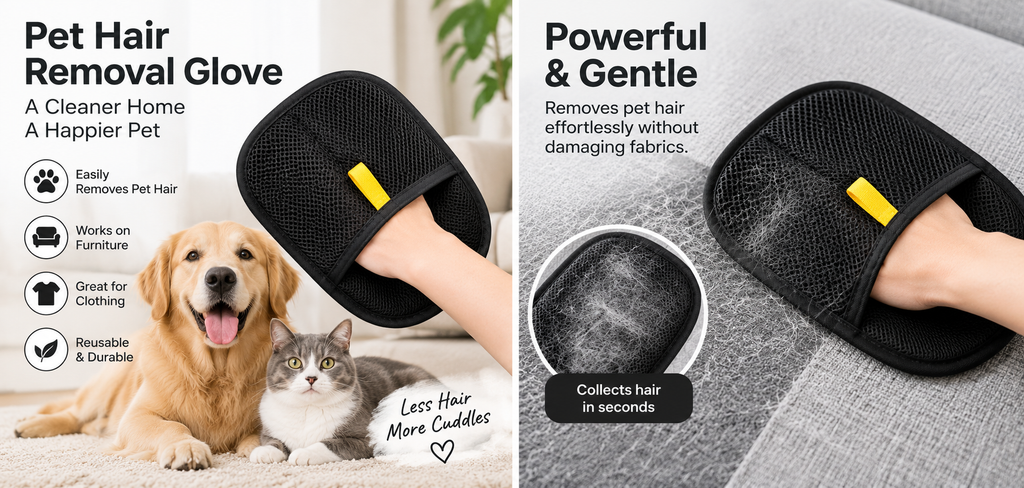 SALDUZ Pet Hair Remover Glove